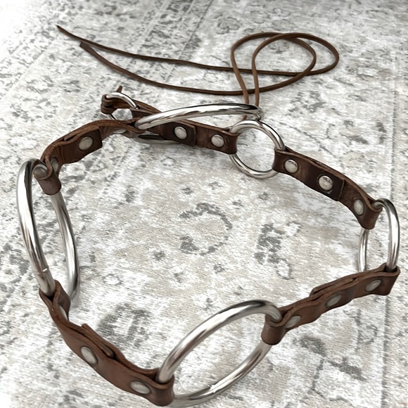 This bohemian leather 6 loop belt.